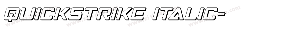 QuickStrike Italic字体转换
